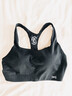 SN羊毛运动内衣背心式抹胸无痕运动高弹抗起球文胸内衣bra运动上衣 玄黑色(尺码小，建议拍大一码) M 75A-75C 实拍图