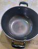 中轶（INYI）大炒锅加深无涂层铸铁锅生铁锅蒸炖锅炒菜锅燃气电磁灶通用大容量 32cm套装【二层蒸笼】 32cm 实拍图