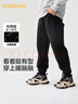 巴拉巴拉童装儿童裤子男童女童加绒长裤冬保暖运动休闲束脚裤208424108217 实拍图