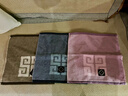 金号 儿童毛巾 纯棉经典加厚方巾 灰/棕/紫 混色3条装  36*35cm 实拍图