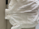 优衣库女装男装长绒摇粒绒拉链茄克/长袖外套夹克冬新款479611 01 乳白色 M 实拍图
