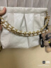 CHARLES&KEITH链条单肩腋下托特包流浪包包女包女友生日礼物CK2-20671559 【M号】White白色 M 实拍图