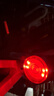 魔轮自行车尾灯USB充电圆形尾灯警示灯夜间闪烁尾灯山地公路车夜骑灯 实拍图