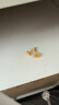 六福珠宝黄金耳钉栀子花足金耳饰礼物 计价G01G0027DS 约1.09克 实拍图