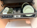 悍高（HIGOLD） 厨房橱柜拉篮碗架抽屉式碗篮加厚304不锈钢底板调味篮双层碗碟篮 800柜-单层碗篮|安装内深≥40cm 实拍图