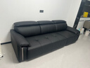 卡尔适黑色真皮沙发客厅2025新款小户型调节大象耳朵意式直排沙发花弄影 【云端舒适坐感】2.8米多人位 【S+级进口纳帕头层皮】旗舰版 实拍图