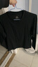 京东京造长袖t恤男5A抑菌新疆棉圆领衣服男装打底衫 黑色 M 实拍图