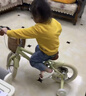 Montresor萌兽儿童自行车男孩女孩中大童3-6岁8-12岁脚踏单车香草黄 14寸  实拍图