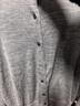优衣库女装精纺美利奴羊毛圆领针织开衫/长袖通勤秋冬新款478331 05 天灰色 M 实拍图