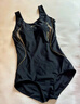 李宁（LI-NING）泳衣女士连体专业游泳衣大码温泉泳装7552黑L 实拍图