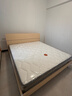 全友家居 床原木风现代简约主卧室双人大床1.8x2米家用高脚板式床家具 实拍图
