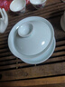 左茗右器 青瓷盖碗茶杯 景德镇陶瓷三才杯 泡茶碗 功夫茶具家用泡茶器 富贵粉青盖碗-150ml 实拍图