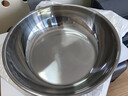 【不锈钢】和面盆厨房烘焙家用火锅盆洗菜打蛋汤锅盆醒面盆料理盆 32cm【热卖款】不锈钢 和面盆 实拍图