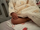 婧麒（JOYNCLEON）新生婴儿衣服a类春秋初生儿宝宝保暖夹棉连体衣贴身打底哈衣 晚安小熊 90cm 【1-2岁，体重9.5-13kg】 实拍图