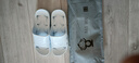 BAIHOU白猴浴室洗澡侧漏水防滑按摩情侣居家用凉拖鞋男士 浅蓝41-42 实拍图