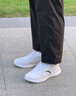 安踏男鞋运动鞋子男士秋冬季款皮面防泼水轻便软底白色跑步休闲鞋子男 【皮面防泼水神器】安踏白/黑-5 43 实拍图