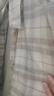 无印良品（MUJI） 女式 法兰绒 衬衫领 长袖衬衫女士衬衣内搭上衣纯棉秋季新品女装 米白色格纹 M （160/84A） 实拍图