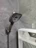 苏泊尔增压花洒喷头酒店家用多功能脉冲喷雾淋浴花洒手持莲蓬头 枪灰色+1.5米防爆管（送支架） 实拍图