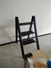 肯泰梯子家用折叠人字梯伸缩多功能楼梯室内加厚铝合金客厅阳台爬梯 【优选加厚铝材】三步梯 碳晶黑 实拍图