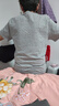 立蒙（LIMENG）男女装素色180g全棉短袖t恤圆领宽松体恤打底衫 卡其 L 实拍图