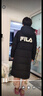FILA斐乐官方男女长款羽绒服冬情侣款宽松休闲简约连帽保暖外套 实拍图