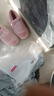 京东京造家居包脚棉拖鞋轻简毛绒保暖包跟棉拖鞋女款 花簇粉40-41 JZ-3222 实拍图