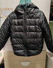 雪中飞童装儿童轻薄羽绒服男童新款中大童女童薄款外套冬 黑色 150 实拍图