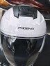凤凰（Phoenix）新国标A类3C认证电动车摩托车头盔双镜片防雾防风保暖亮白 男女四季通用电瓶车3/4半盔冬季安全帽 实拍图