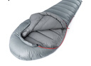 黑冰（BLACKICE）新款【B系列鸭绒木乃伊式羽绒睡袋】户外露营单人羽绒睡袋 灰色 B700 L码（新标准） 实拍图