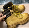 骆驼（CAMEL）大黄靴女都市户外四季可穿工装靴秋马丁靴 L23W307016 黄棕 38 实拍图