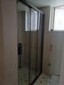 九牧（JOMOO） 【定制】极简整体淋浴房一体式浴室隔断一字型屏风三门联动E16 枪灰 光玻1.1-1.19m（高2m） 实拍图