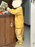 Radinka2025秋冬上新儿童保暖内衣套装宝宝加厚衣服男女童加绒家居服CEF 双面加绒-黄色 120 cm 实拍图