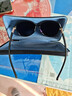 派丽蒙（PARIM）太阳镜女款偏光驾驶眼镜遮阳防晒墨镜女亮黑色框防紫外线大脸眼镜 实拍图