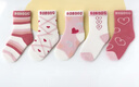 巴布豆5双装儿童袜子秋冬棉袜女童中童小女孩宝宝秋季厚款中筒袜 【五双装】巴布豆条纹爱心款 2-4岁 (建议脚长14-16cm) 实拍图