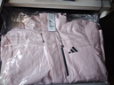 adidas拒水加绒内胆三合一连帽外套男女秋冬阿迪达斯官方轻运动   沙棕粉   M 实拍图
