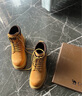 骆驼（CAMEL）大黄靴女时髦擦色粗跟户外工装秋马丁靴 L24W076611 土黄(5孔) 37 实拍图