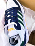 adidas ENTRAP美式校园风运动少年感复古篮球风板鞋男女阿迪达斯   白色/绿色/蓝色   36.5 实拍图