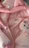 巴拉巴拉童装婴儿羽绒服连体衣宝宝2025新款冬装加厚保暖哈衣爬服萌趣造型 粉色小猫-白鸭绒 90 cm-充绒量93g 实拍图