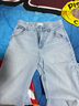 优衣库女装男装宽松廓形牛仔裤/弯刀镰刀裤子25秋冬新款479000 479000/62粉蓝色 24 /155/62A 实拍图