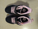 361°儿童运动鞋男童跑鞋秋冬密网轻便魔术贴女童皮革加绒保暖运动鞋 【四季密网】碳黑/洛阳粉色 33 实拍图