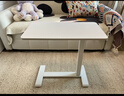 宜家（IKEA）BOLLSIDAN波席当移动床边桌升降桌简易电脑桌书桌 笔记本支架白色/橡木纹 实拍图