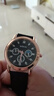 【网红爆款】商务腕表石英运动表休闲皮带男女手表 黑色 实拍图