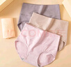 浪莎收腹无痕女士内裤高腰纯棉裆底裤4条大码高弹短裤日系三角裤 实拍图