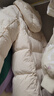 优衣库童装男童女童羽绒大衣/外套夹克保暖厚衣服473308 01 乳白色 120 实拍图
