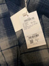 gxgjeans男装 蓝色格纹简约通勤宽松长袖衬衫上衣男 25年秋新品 蓝格 L (175) （尺码偏大） 实拍图