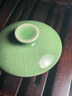 龙泉青瓷三才盖碗哥窑功夫茶具喝茶杯泡茶碗家用喝茶器敬茶杯耐高温分茶器 实拍图