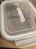 京东京造 饭盒 微波炉上班族学生便当高硼硅玻璃餐盒大容量2分格1L 实拍图