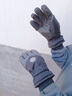 目丸保暖手套男女户外冬天骑行防寒风加绒厚触屏女防水冬季棉滑雪手套 9#深灰色 深度暖手套-男款 实拍图