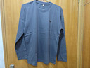 【两件装】JEEP吉普长袖T恤男上衣服男士春秋季新款商务青年纯棉简约休闲圆领百搭学生男女装情侣打底衫 2301蓝色+2301灰色 XXL（建议130-145斤） 实拍图