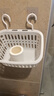 齐吉兔挂篮收纳篮卫生间浴室置物架宿舍厨房塑料收纳筐双挂钩挂墙置物架 灰小号双钩 实拍图